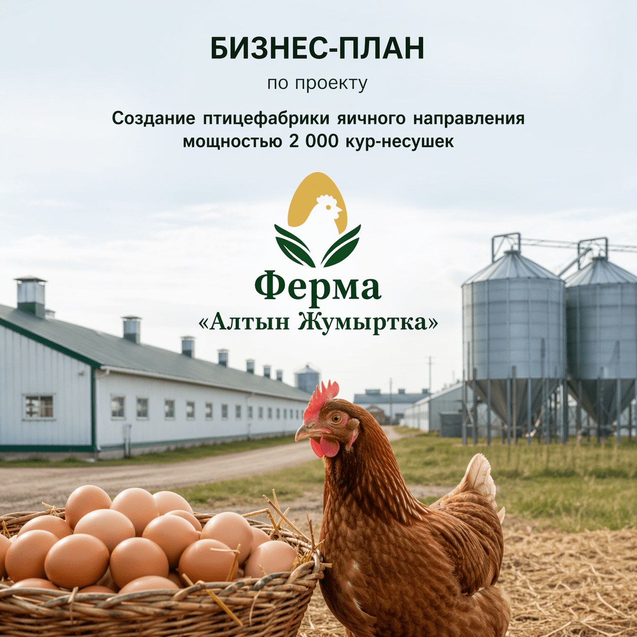 Cоздание птицефабрики яичного направления мощностью 2 000 кур-несушек